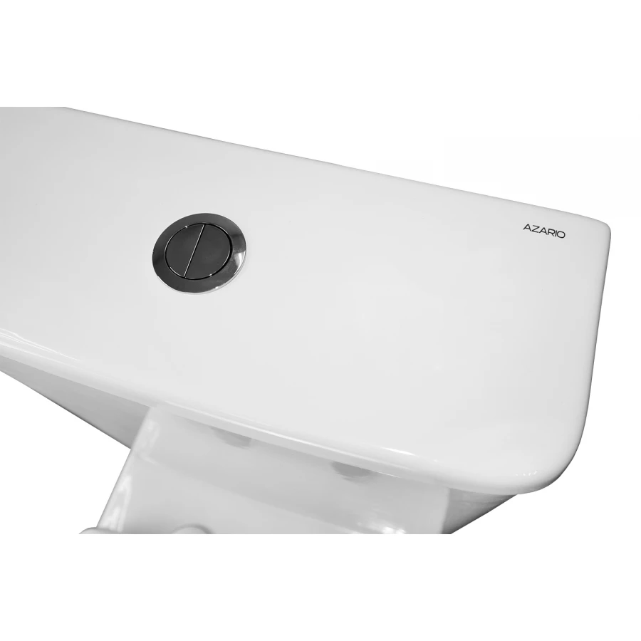 Унитаз-компакт Azario Anteo Round напольный безободковый быстросъемное сиденье микролифт AZ-1219A 38.5х63х82 см