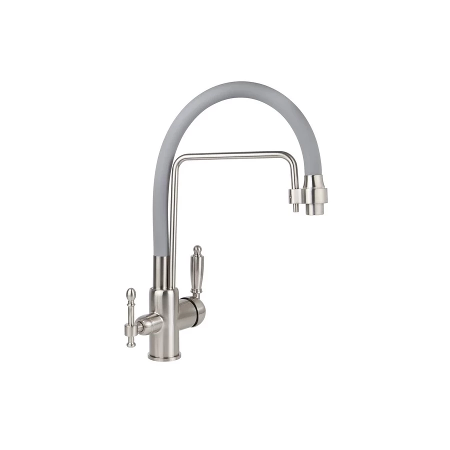 Смеситель для кухни Viko V-5618 под фильтр, серебро