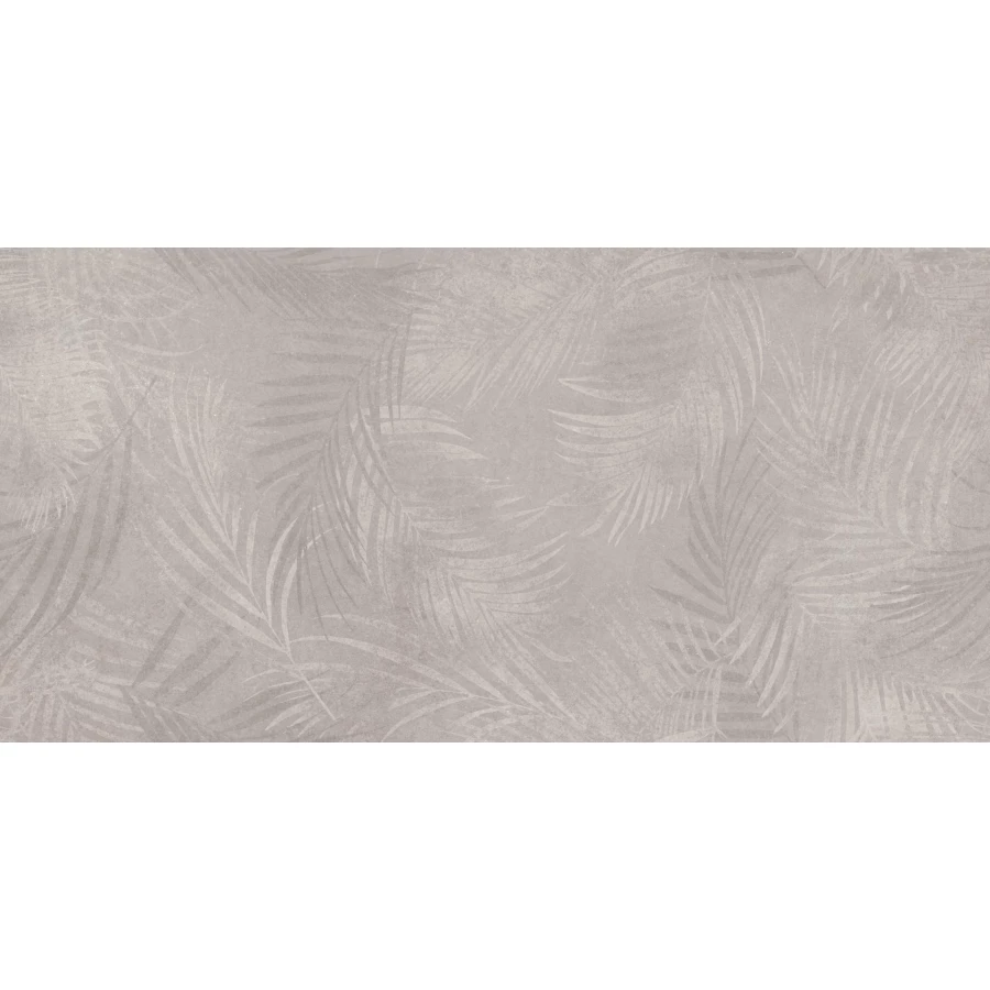 Керамогранит Meissen Keramik Floresta листья светло серый ректификат 17549 120х60 см