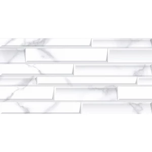 Керамическая плитка Kerlife Calacatta Bianco Bricks Rel 33 63х31,5 см