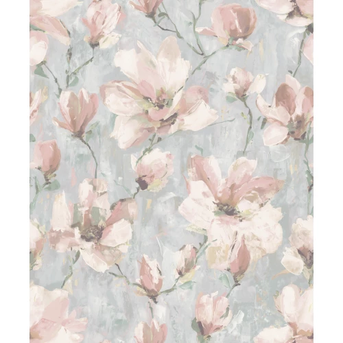 Обои флизелиновые Grandeco Avrora Camilla серые A68303 1,06х10,05 м