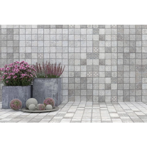 Керамогранит Керамин Карфаген 1 матовый светло-серый 2,08 м2 40х40 см