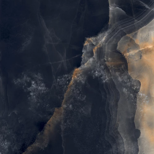 Керамогранит Laparet Interstellar Black полированный чёрный 80х80 см