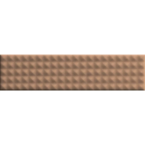 Плитка керамическая 41zero42 Бисквит Студ Терра / Biscuit Stud Terra матовая коричневая 4100611 20х5 см