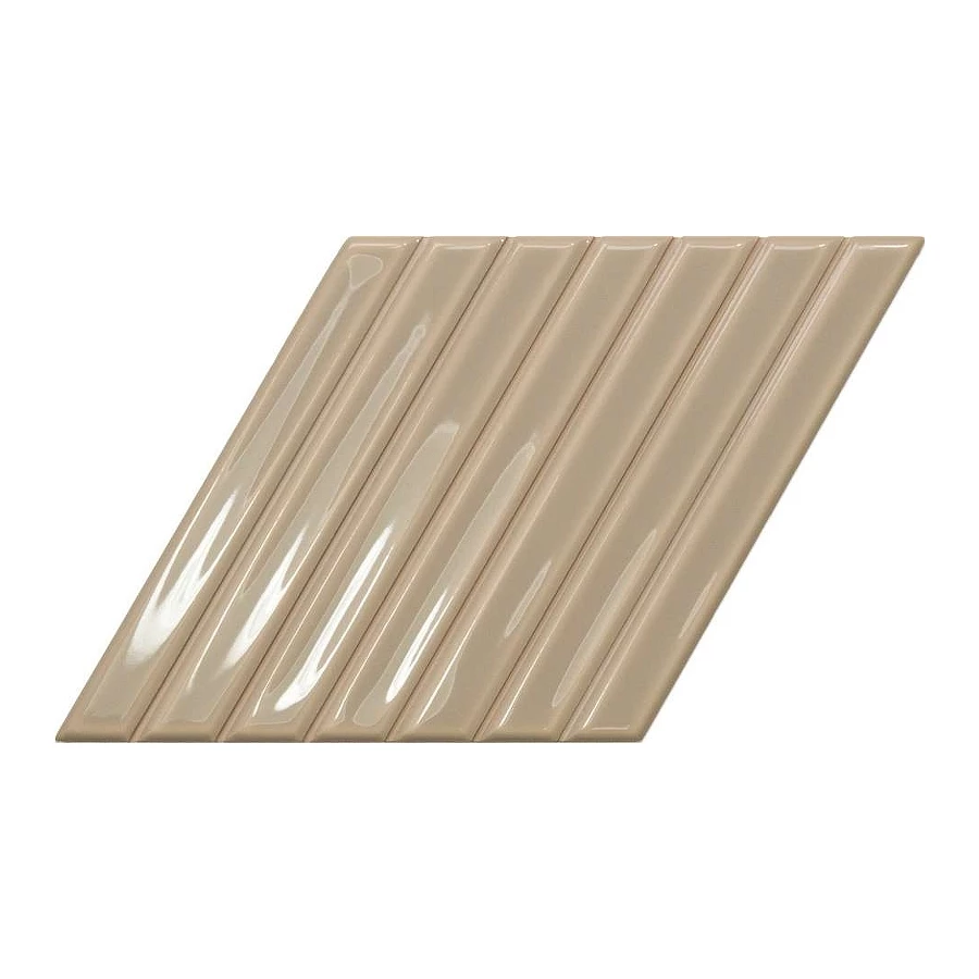 Плитка настенная WOW Spike Bars B Greige глянцевая бежевая 135021 25,9х15 см