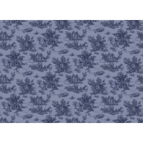 Обои флизелиновые Marburg Glööckler Pompöös Provence синие 35627 0,53х10,05 м