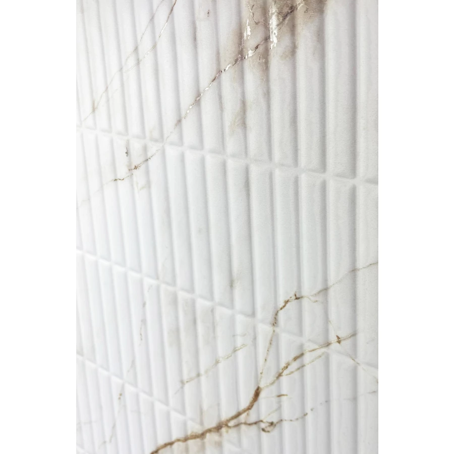 Керамогранит Creanza Selva Gold Decor Carving Pro белый CP4004-D 120х60 см