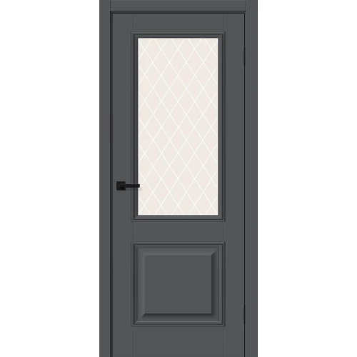 Межкомнатная дверь El Porta Классик-13 200x80 экошпон Classic полотно White Сrystal цвет Stormy Silk