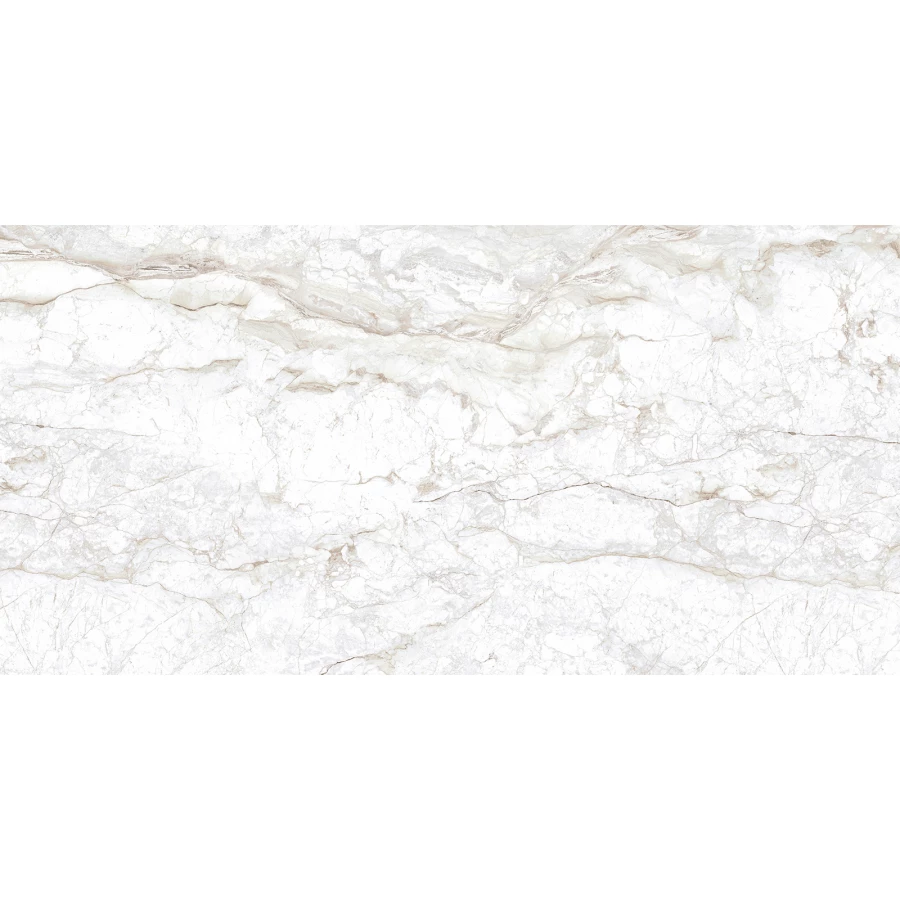 Керамогранит ALMA Ceramica Bellagio sugar-эффект белый GFA114BLG04R 114х57х0,75 см