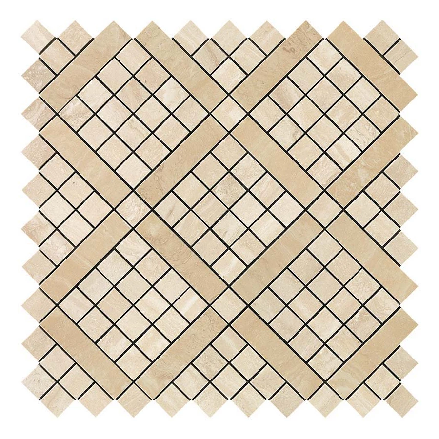 Мозаика Atlas Concorde Marvel Pro Travertino Alabastrino Diagonal Mosaic 30,5x30,5