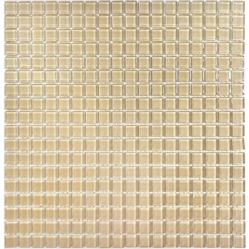 Мозаика Orro Mosaic Гласс Геология 132 15х15 глянцевая бежевая 30х30 см
