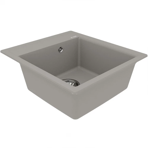 Кухонная мойка Lemark Hanka 450 врезная прямоугольная из кварцгранита цвет Грей 9910009