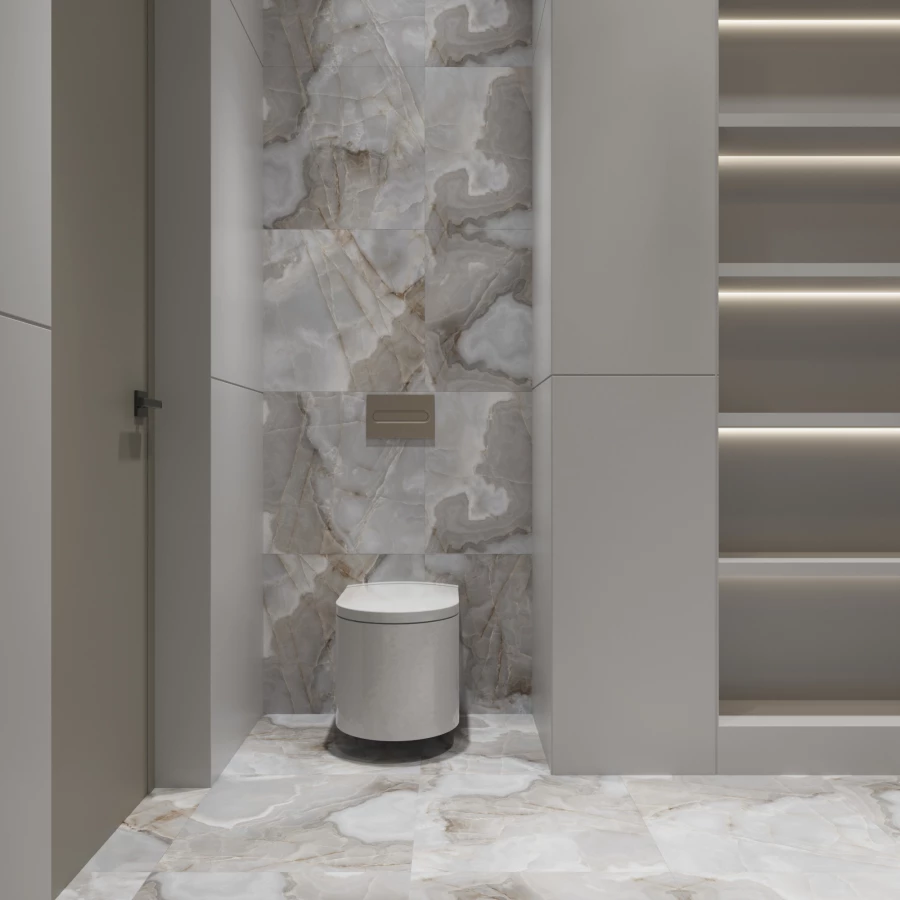 Керамогранит Arcadia Ceramica Rex Onyx Blue матовый голубой RT6008-A 60х60 см