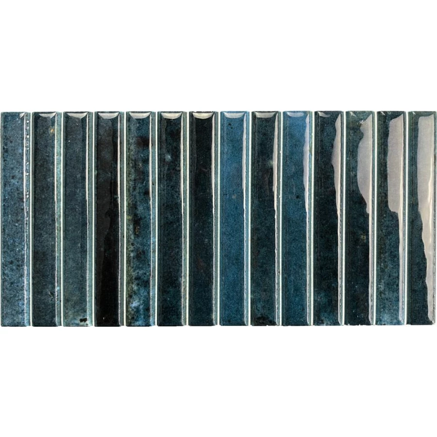 Керамогранит Dune Ceramica Kit-Kat Mosaic Ocean Glossy глянцевый темно-синий 188860 23,1х11,5 см