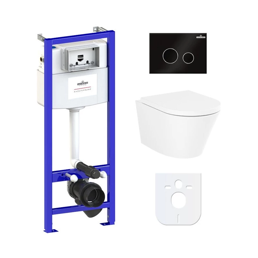 Унитаз Lavinia Boho Relfix Biore Compacto Rimless 77040096 (комплект 6 в 1)