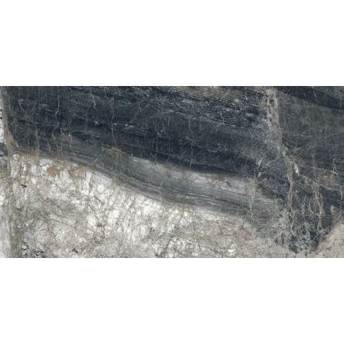 Керамогранит Laparet Lunar Nero матовый+гл.чернила графитовый 160х80 см