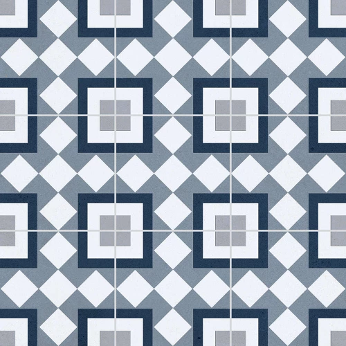 Керамогранит Staro Carpets Bristol Blue Matt матовый многоцветный 60х60 см