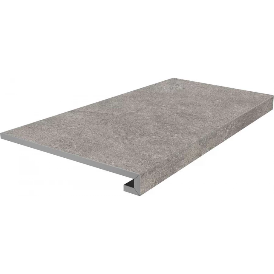 Ступень фронтальная клееная Kerama Marazzi Портленд матовая обрезная серая KM8080G0041RGCF 80х33 см