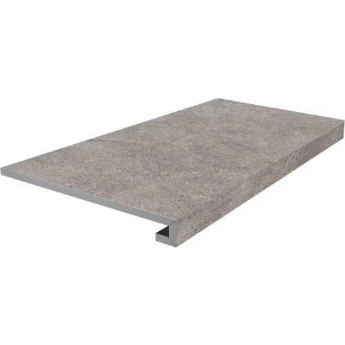 Ступень фронтальная клееная Kerama Marazzi Портленд матовая обрезная серая KM8080G0041RGCF 80х33 см
