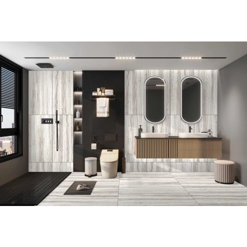 Керамогранит Belleza Tivoli White Shapetouch матовый белый 45457 120х60 см