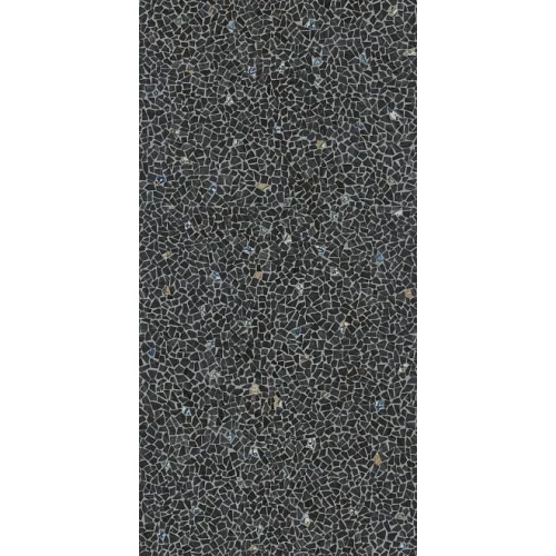 Керамогранит Kerama Marazzi Палладиана тёмный декорированный черный 119,5х238,5 см