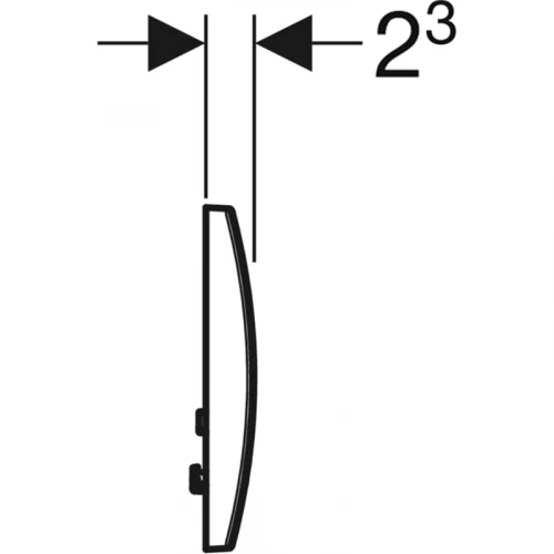 Смывная клавиша Geberit Delta 20 двойной смыв Альпийский белый 115.127.11.1