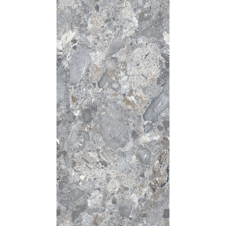 Керамогранит Seratonia Glossy Smoke Nero темно-серый 120х60 см