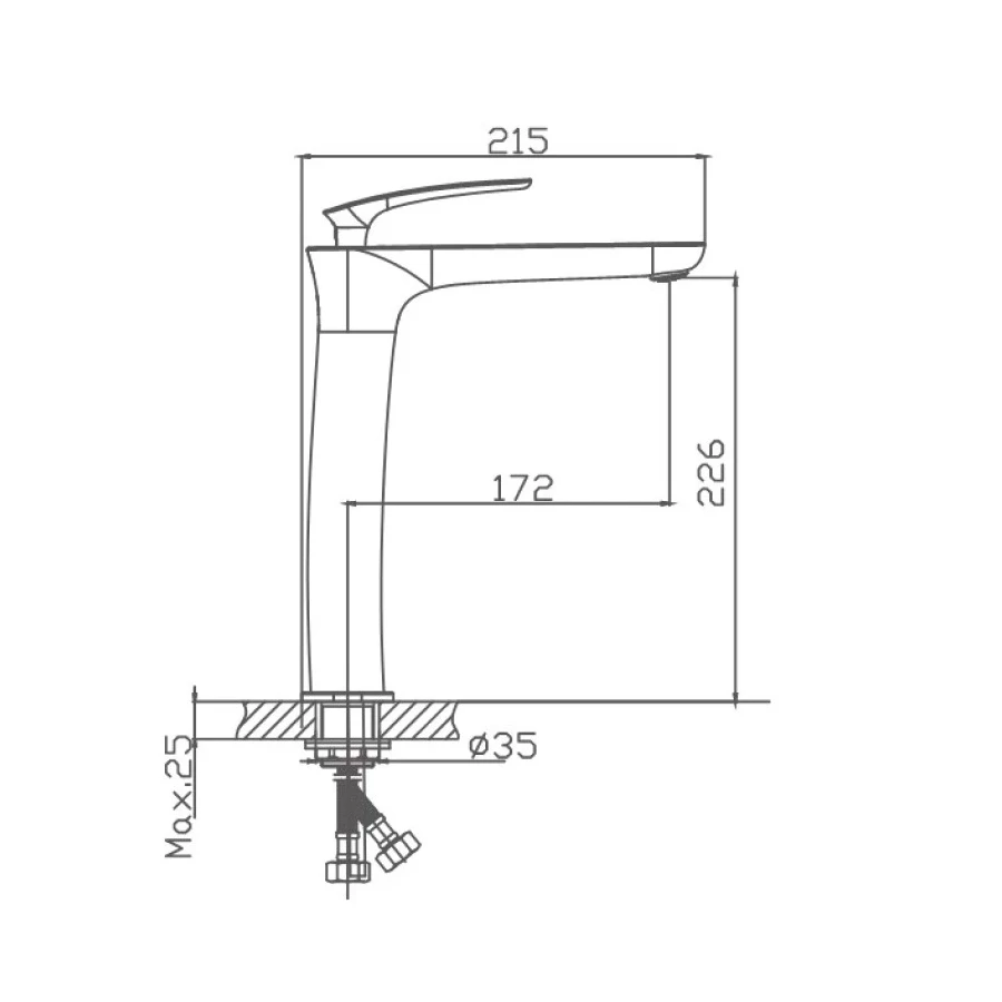 Смеситель для раковины Haiba HB11616