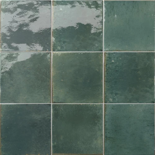 Керамогранит Dune Ceramica Agadir Selva глянцевый зеленый 188575 14,7х14,7 см
