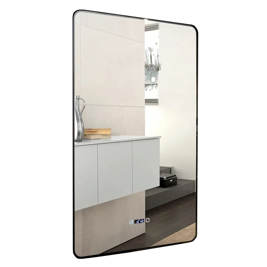 Зеркало Azario Incanto жк-часы подогрев сенсорный выключатель с функцией диммера LED-00002539 60х100 см