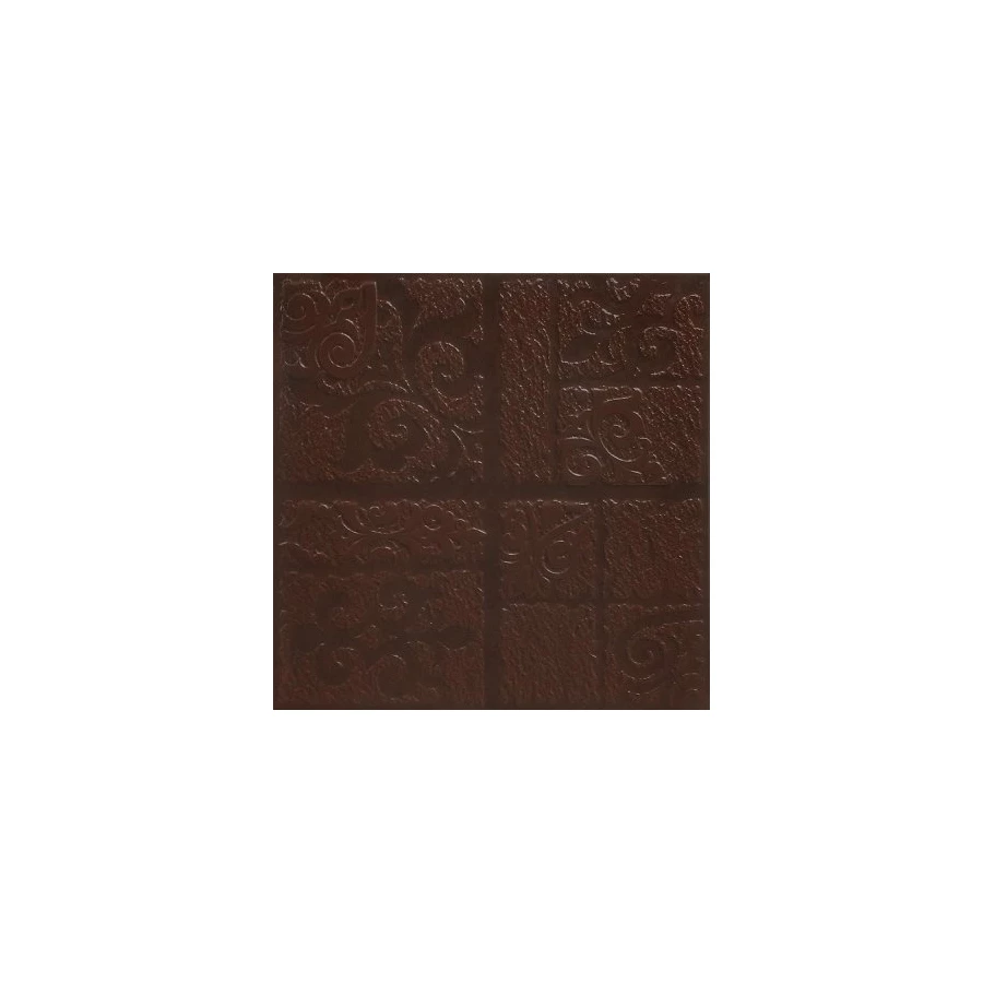 Клинкерная плитка Керамин Каир 4Д коричневый рельеф 29,8х29,8 
