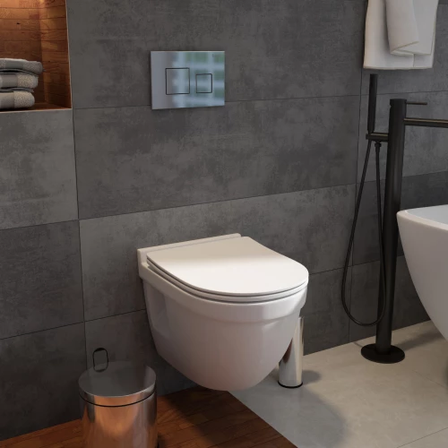 Унитаз подвесной безободковый Creto Cer C6 1806-Cer-С6P