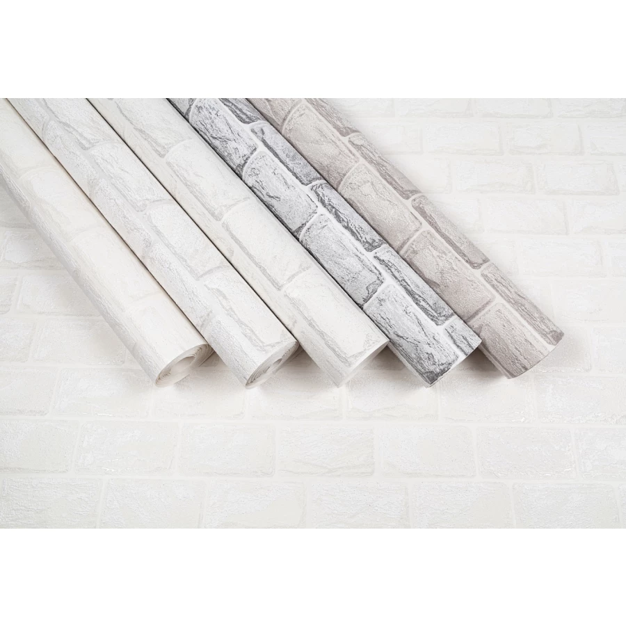 Обои виниловые Palitra Home Block HomeColor белые HC31195-11 1,06х10,05 м