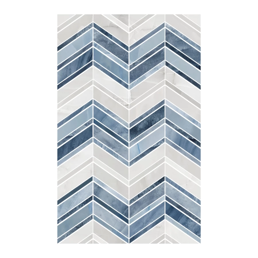 Декор Шахтинская плитка Аника голубой 01 25х40