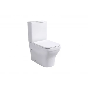 Унитаз напольный безободковый с бачком Aquatek Амадео тонкое сиденье с механизмом плавного закрывания крепеж AQ2914-00 63,5х38,5х82 см