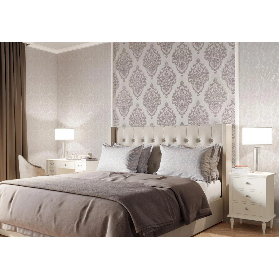 Обои флизелиновые Palitra Home Tudor HomeColor коричневые HC31191-28 1,06х10,05 м