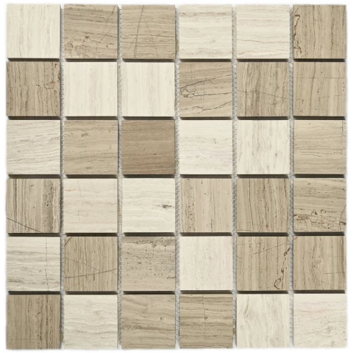 Мозаика Bonaparte Каменная мозаика Dakar 48х48 матовая серая 30,5х30,5 см