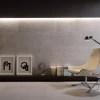 Плитка настенная Porcelanosa Лусерна Асеро / Lucerna Acero матовая серая 100319138 120х45 см