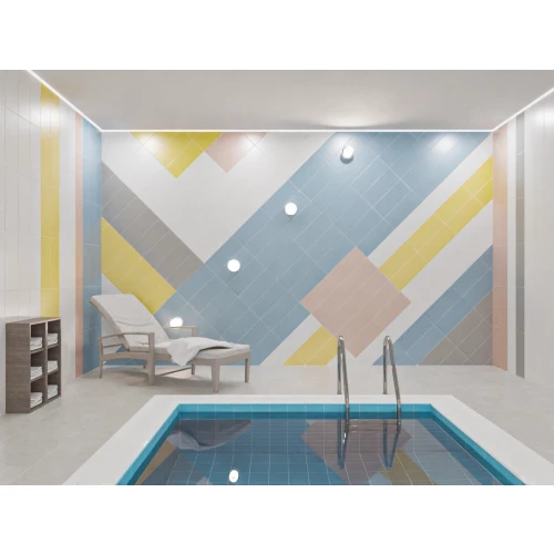 Плитка настенная Azori Палитра Розовый 00-00001909 50,5х20,1 см