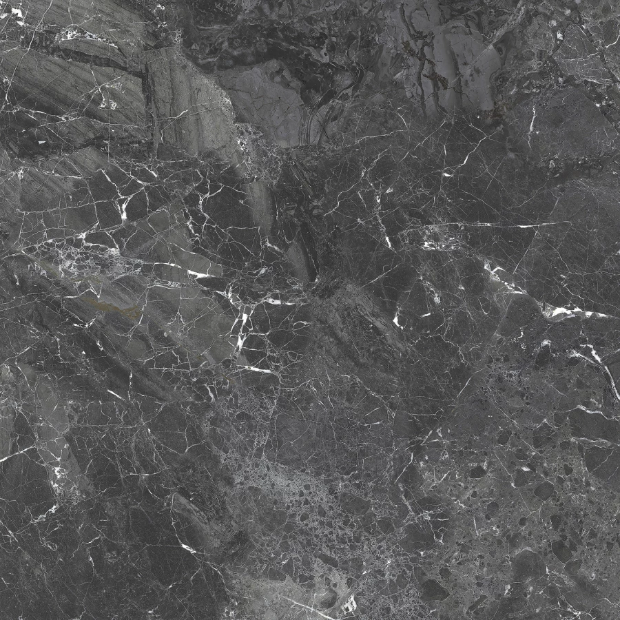 Керамогранит Delacora Greiny Dark sugar-эффект черный 6060GRY99 60х60 см