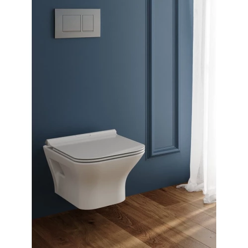 Унитаз подвесной Serel Nita с тонким сиденьем с микролифтом NT10SL