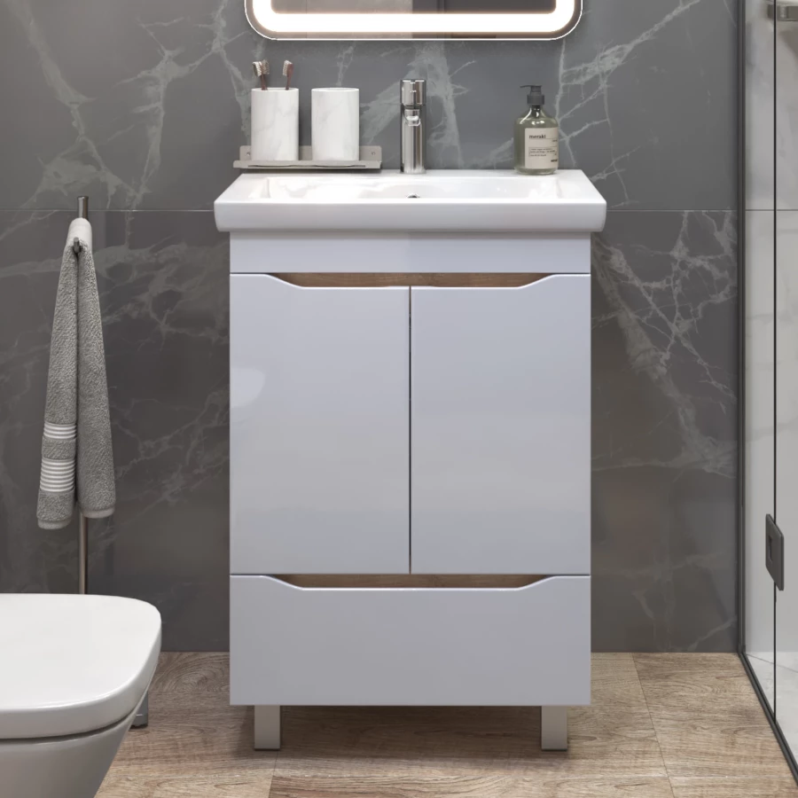 Тумба под раковину Vigo Grani 600-2-1 дуб золотой 284 дуб золотой