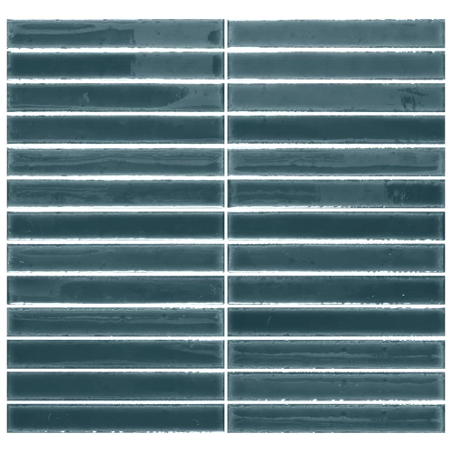 Мозаика Amadis Шорт Стик Паcифиc Глосс / Short Stick Pacific Gloss глянцевая синяя 8436552229415 29,5х29,2 см