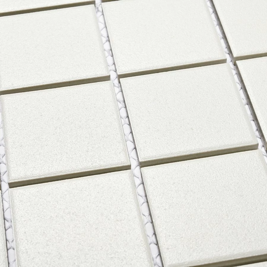 Мозаика Bonaparte Керамогранитная мозаика Arene White 48х48 противоскользящая матовая белая 30,6х30,6 см