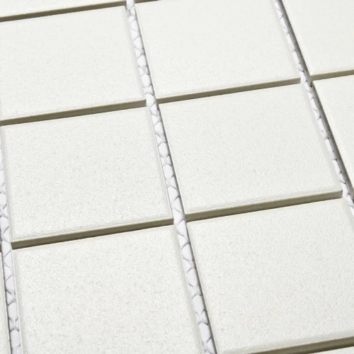 Мозаика Bonaparte Керамогранитная мозаика Arene White 48х48 противоскользящая матовая белая 30,6х30,6 см
