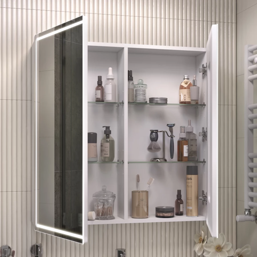 Зеркало шкаф Vigo Geometry Classic 800 навесной 118 79.6x79 см