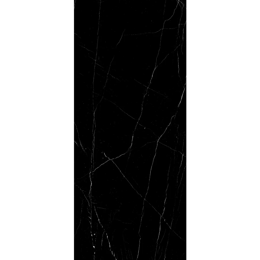Керамогранит StaroSlabs Polished Marquina Night High Glossy глянцевый черный 42389496 278х120 см