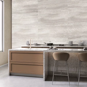 Керамогранит Neodom Sale Travertino Romano Satin матовый серый N20465 120х60 см