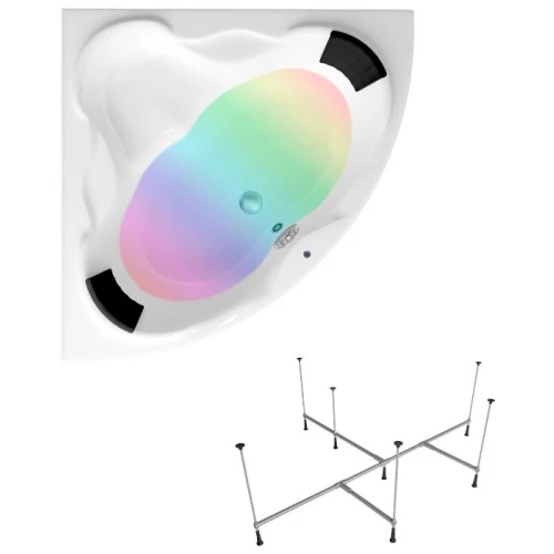 Акриловая ванна Lavinia Boho Elegant S3-3705015P универсальная (комплект 4 в 1) 150x150 см