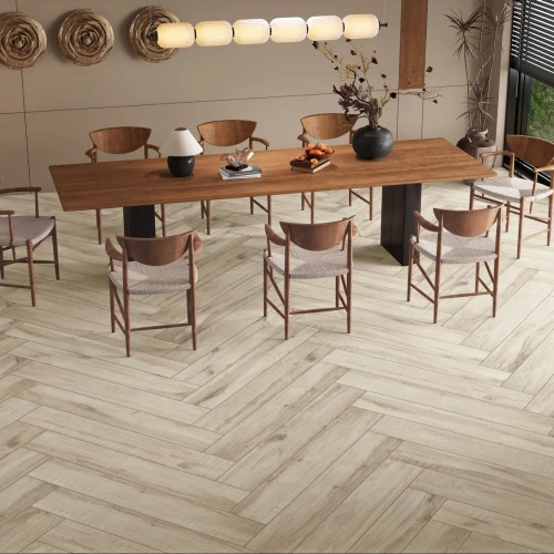 Керамогранит Neodom Wood Collection Karelia Walnut Matt Shape матовый бежевый N12058 120х20 см